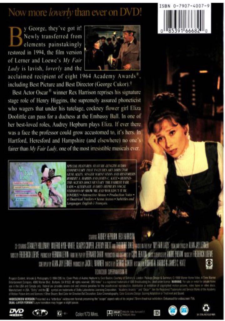 My Fair Lady : MM2 DVD movie collectible [Barcode 7321900288859] - Main Image 2