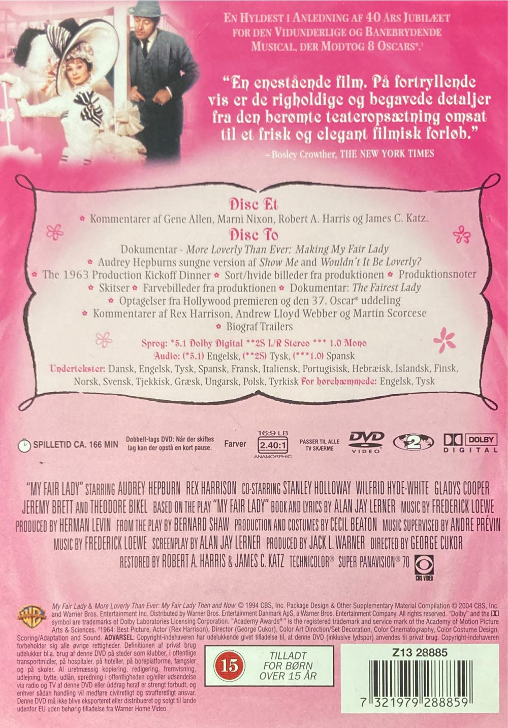 My Fair Lady DVD movie collectible [Barcode 7321979288859] - Main Image 2