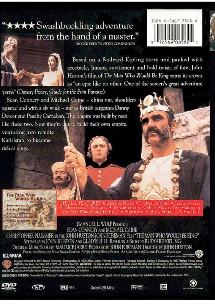 The Man Who Would Be King DVD movie collectible [Barcode 5050582523539] - Main Image 2