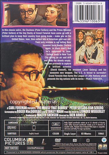 The Mouse That Roared DVD movie collectible - Main Image 2