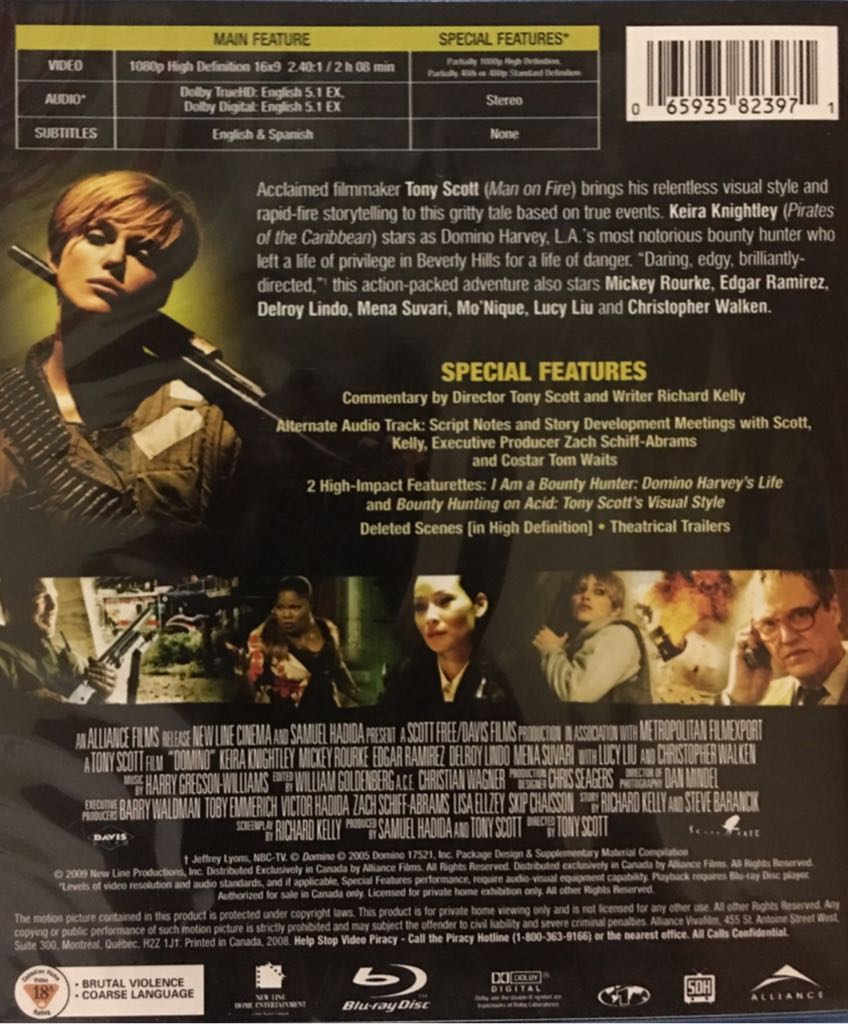 Domino Digital Copy movie collectible [Barcode 065935823971] - Main Image 2