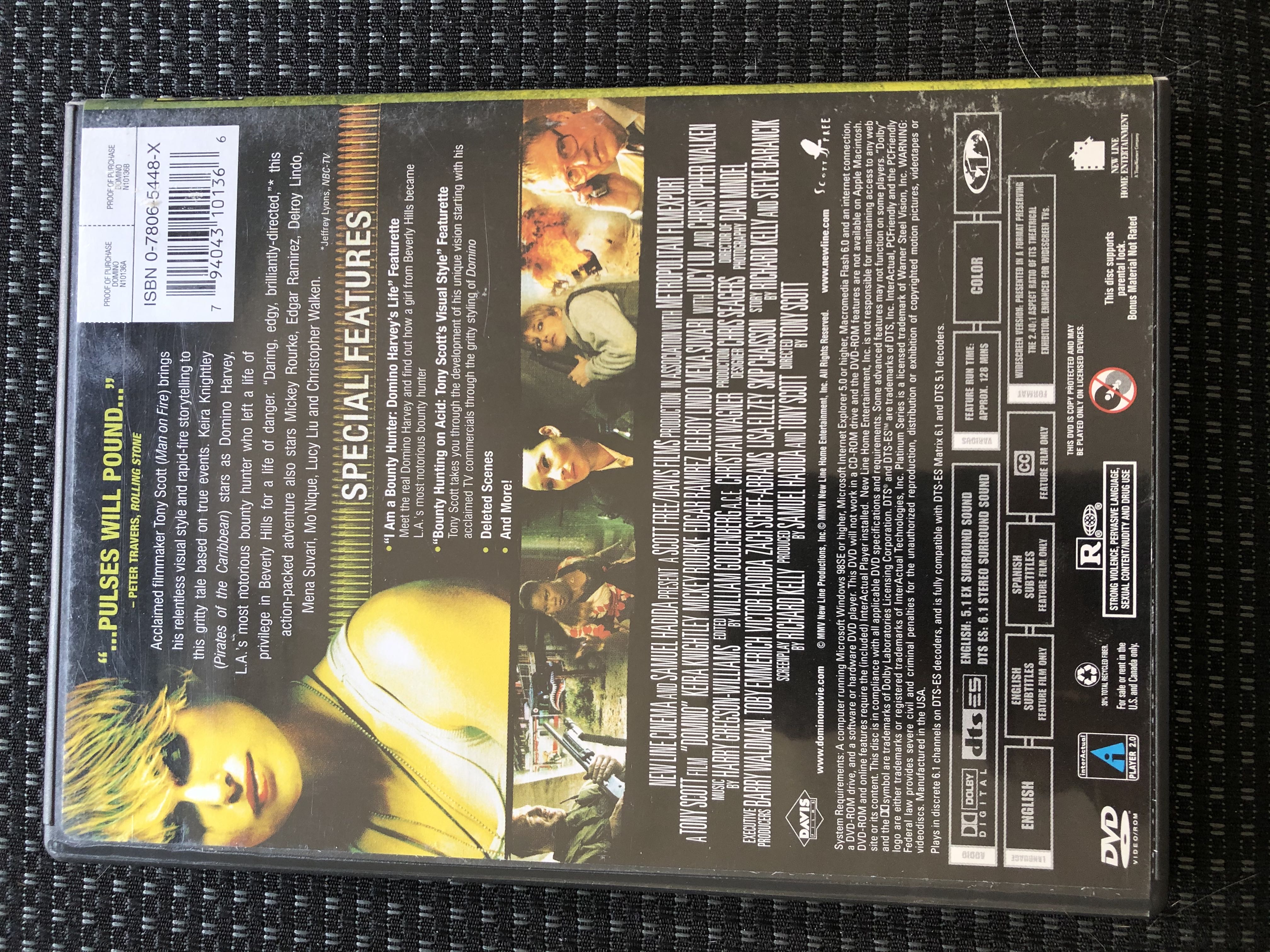Domino Digital Copy movie collectible [Barcode 794043101366] - Main Image 3