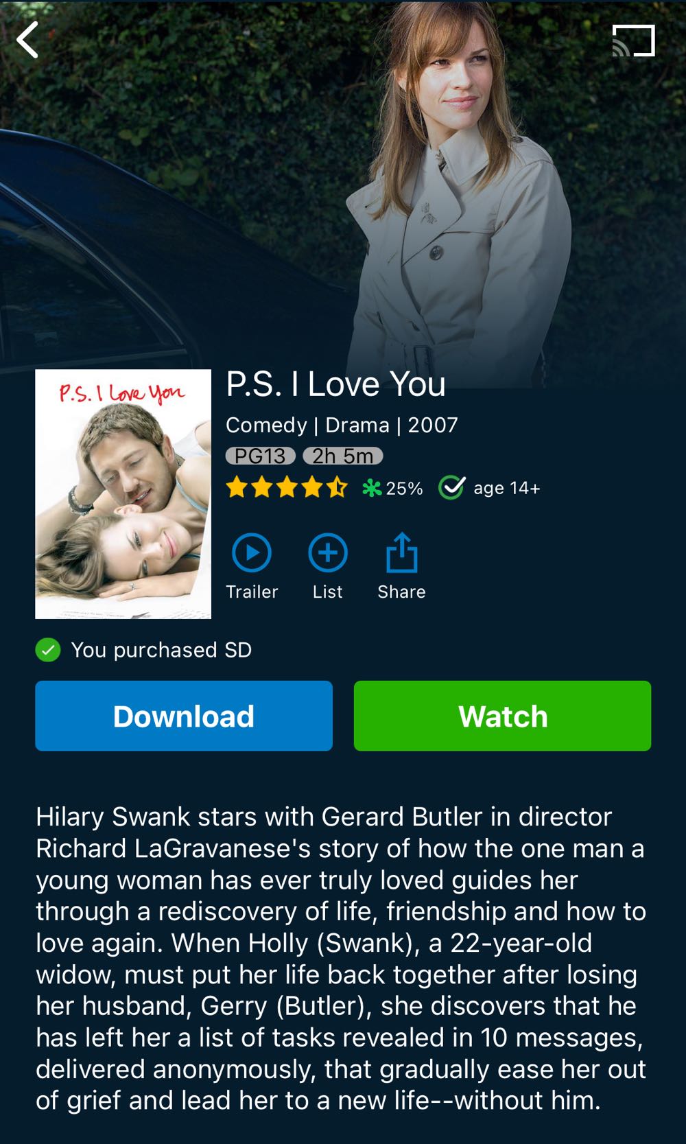 P.S. I Love You DVD movie collectible [Barcode 883929044719] - Main Image 2