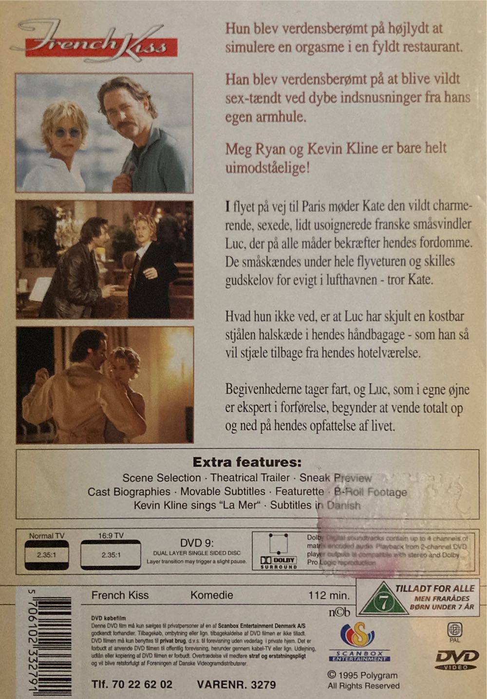 French Kiss DVD movie collectible [Barcode 5706102332791] - Main Image 2