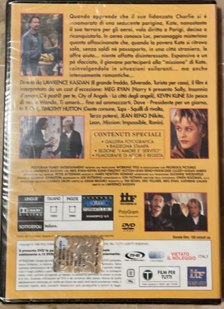 French Kiss DVD movie collectible [Barcode 8032807008196] - Main Image 2