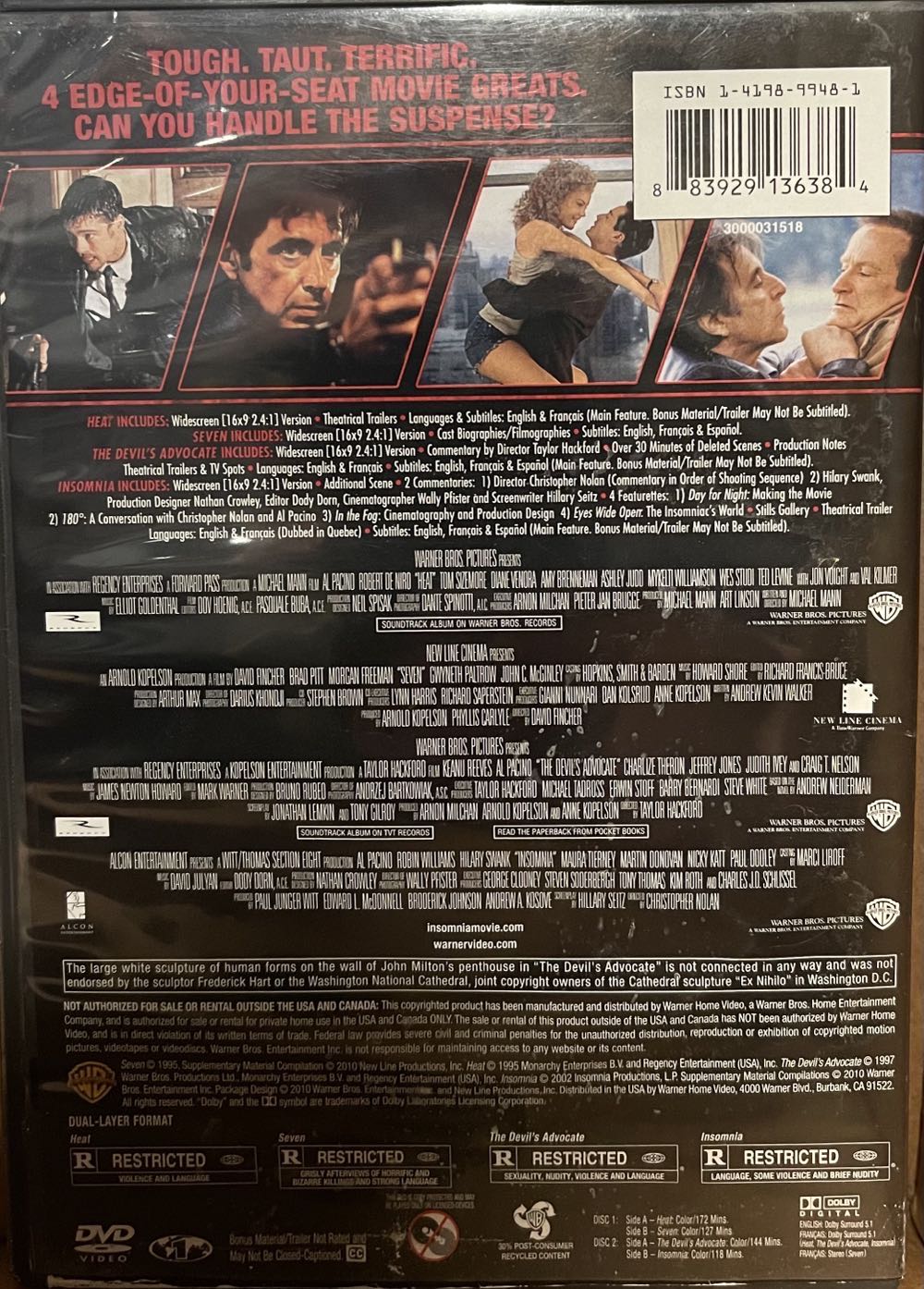 Seven DVD movie collectible [Barcode 5706710217664] - Main Image 2