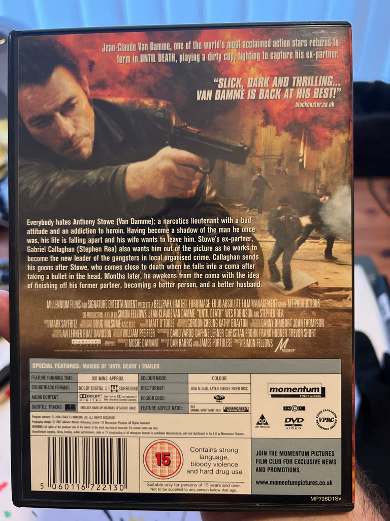 Until Death DVD movie collectible [Barcode 5060116722130] - Main Image 2