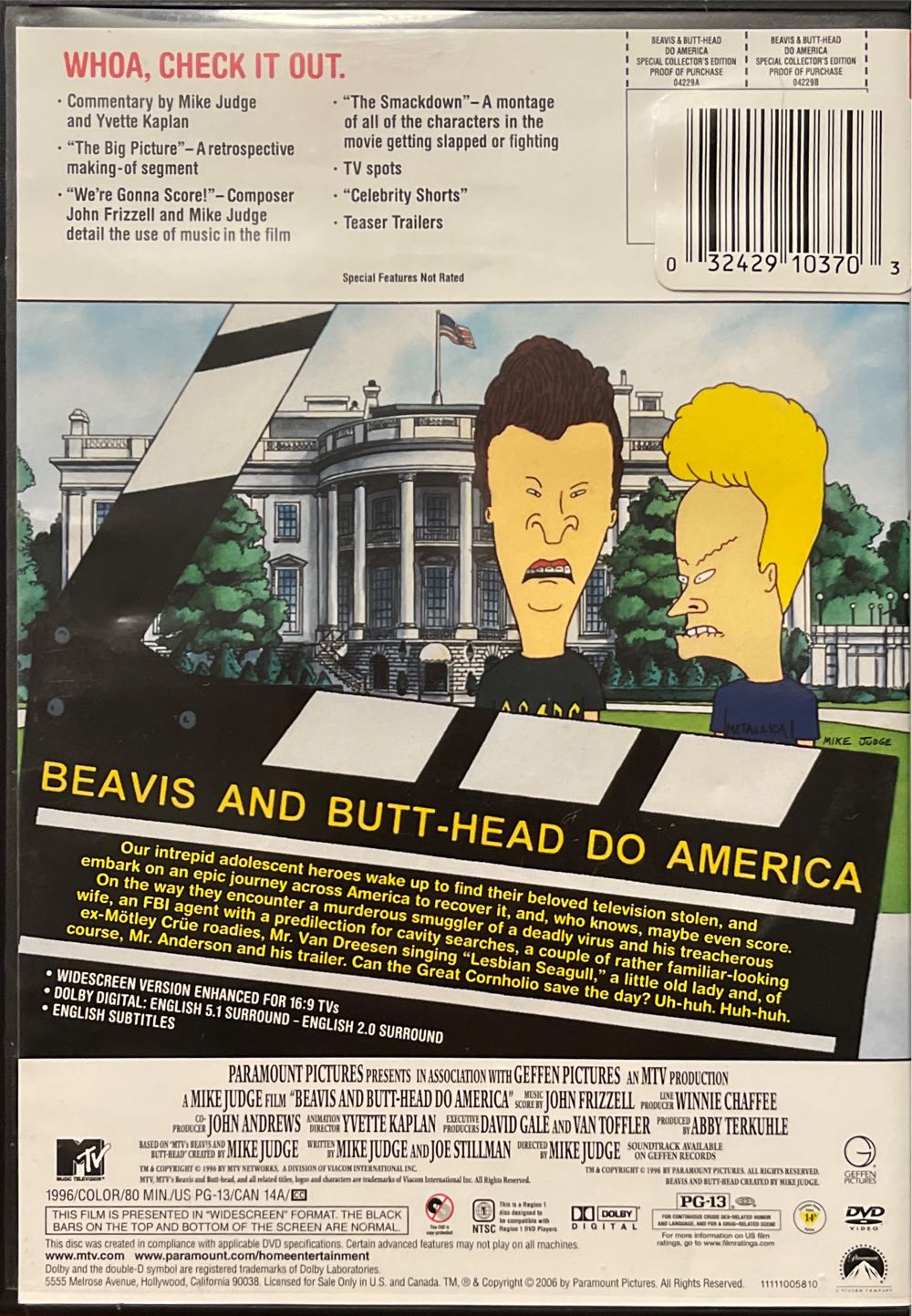 Beavis and Butt-Head Do The Universe DVD movie collectible [Barcode 032429103703] - Main Image 2