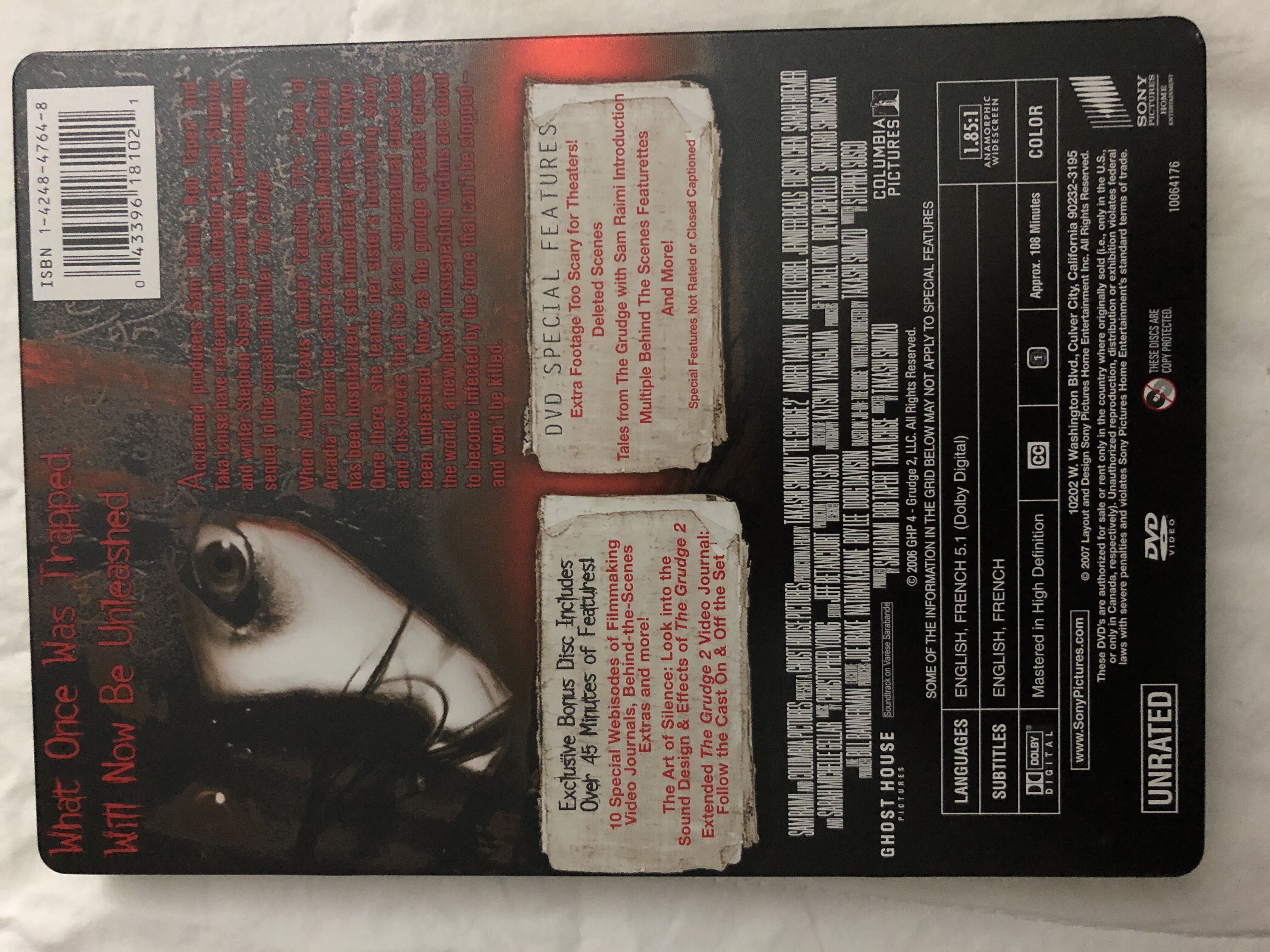 The Grudge 2 (Unrated Directors Cut In DVD Size Steelbook) DVD movie collectible [Barcode 043396181021] - Main Image 2