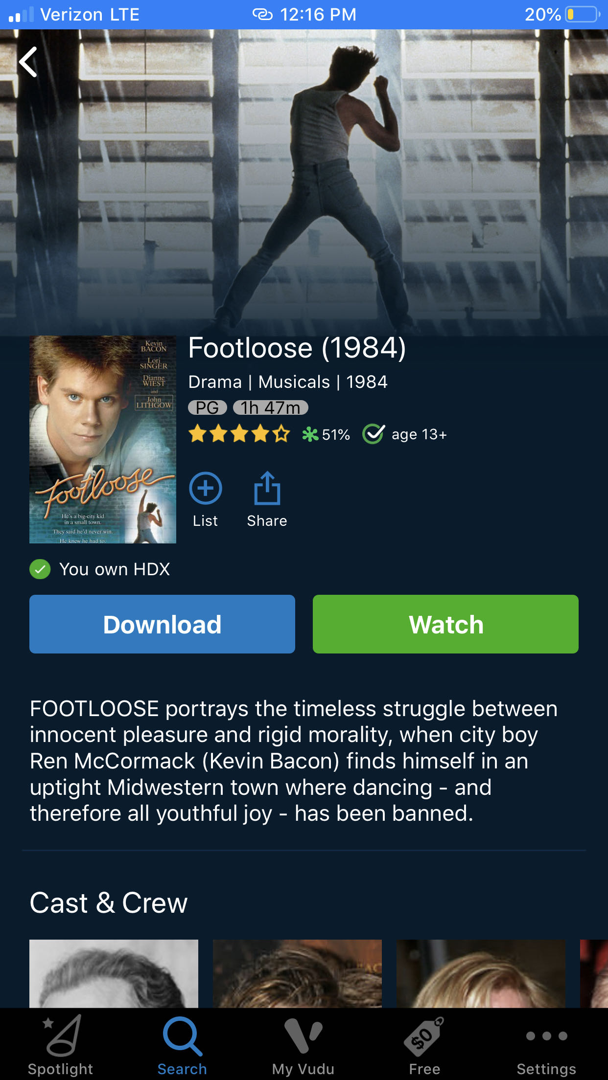 Footloose  DVD movie collectible [Barcode 097361456546] - Main Image 4