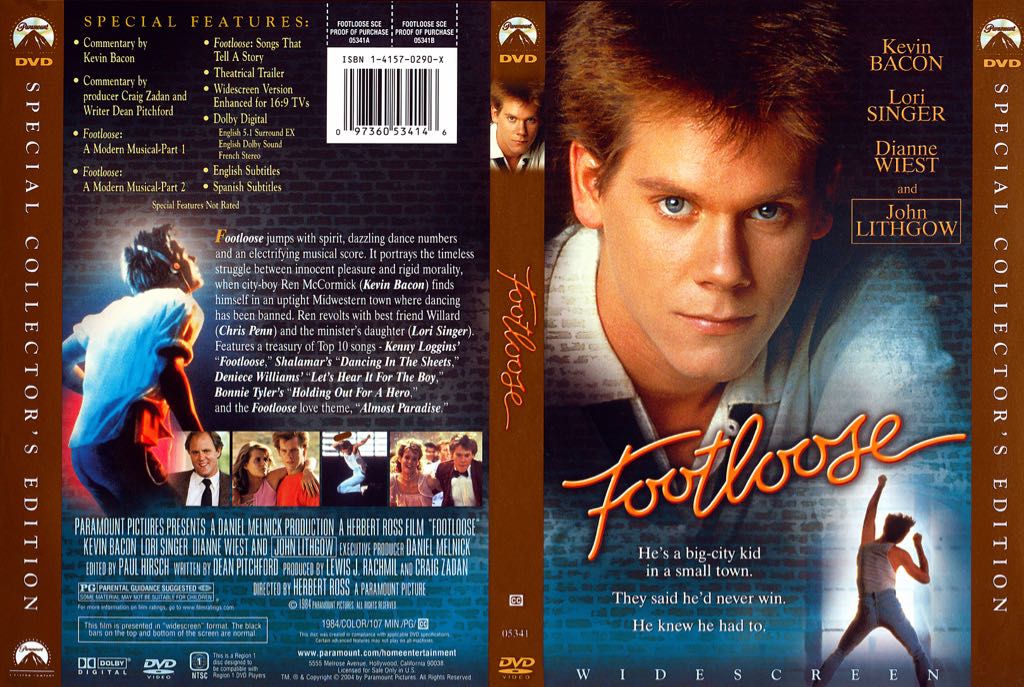 Footloose DVD movie collectible [Barcode 097361456560] - Main Image 2