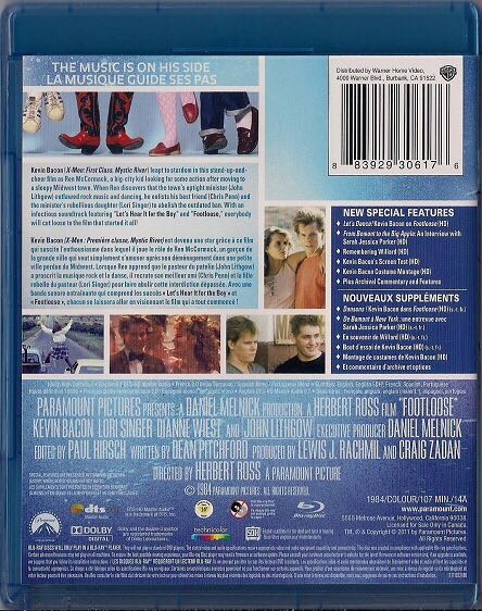 Footloose Blu-ray movie collectible [Barcode 883929306176] - Main Image 2