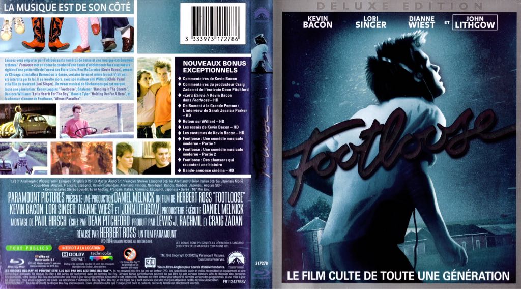 Footloose DVD movie collectible [Barcode 883929319176] - Main Image 2