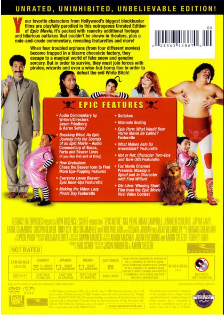 Epic Movie DVD movie collectible [Barcode 5707019355606] - Main Image 2