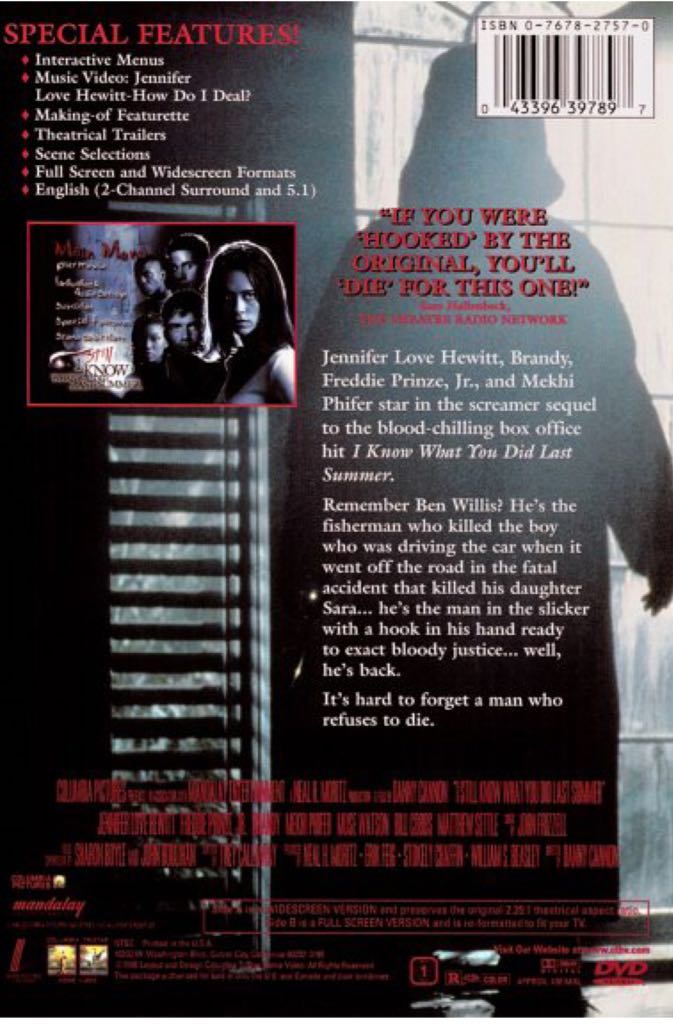 I Still Know What You Did Last Summer - 1998 Digital Copy movie collectible [Barcode 5050582377002] - Main Image 2