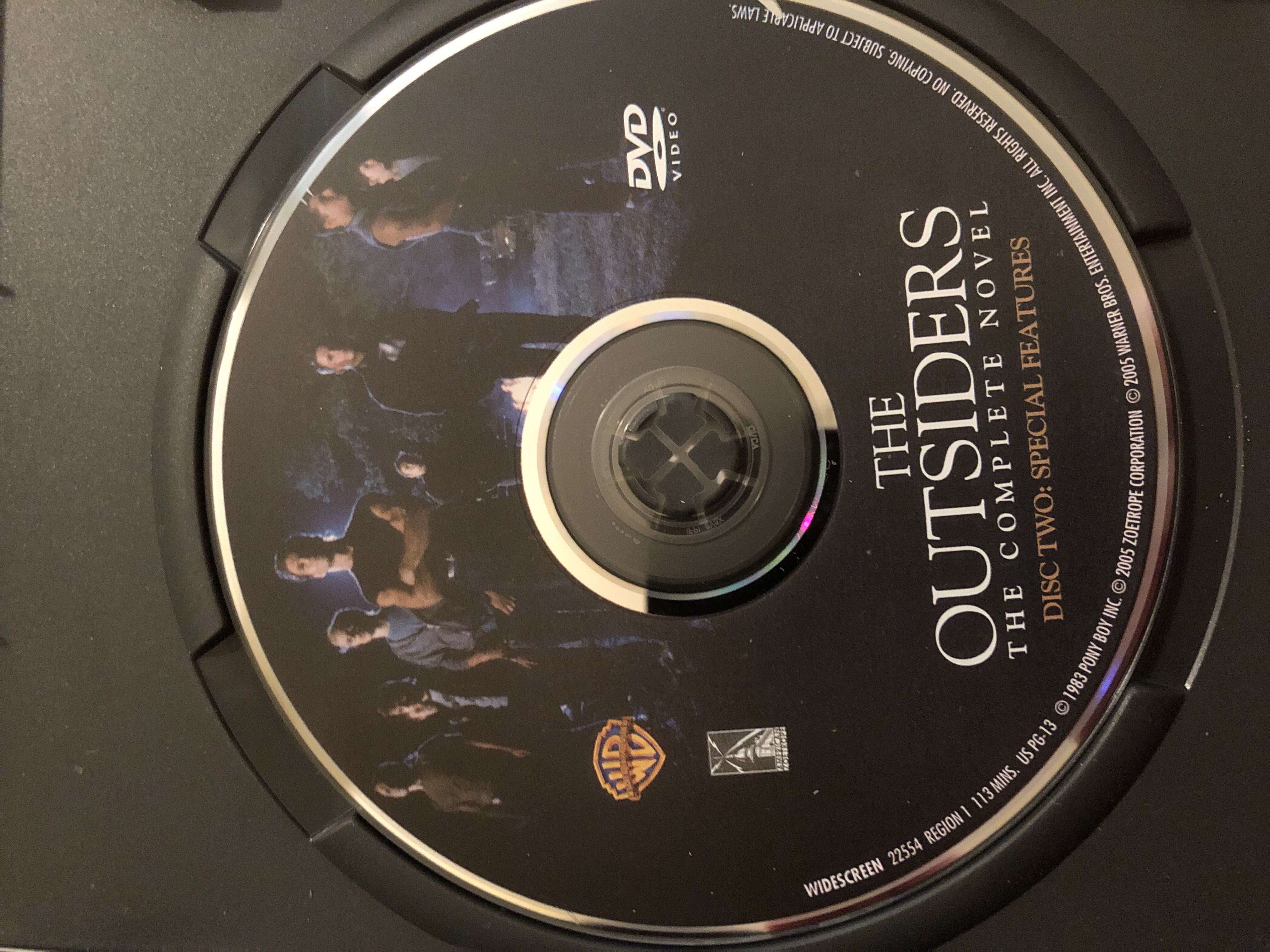 The Outsiders DVD movie collectible [Barcode 085392255429] - Main Image 4