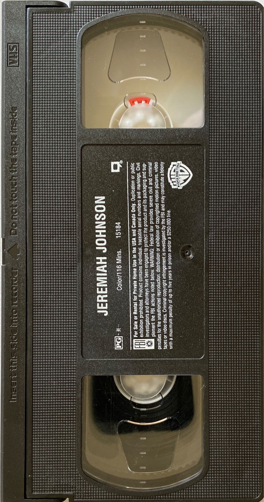 Jeremiah Johnson VHS movie collectible [Barcode 085391518433] - Main Image 3