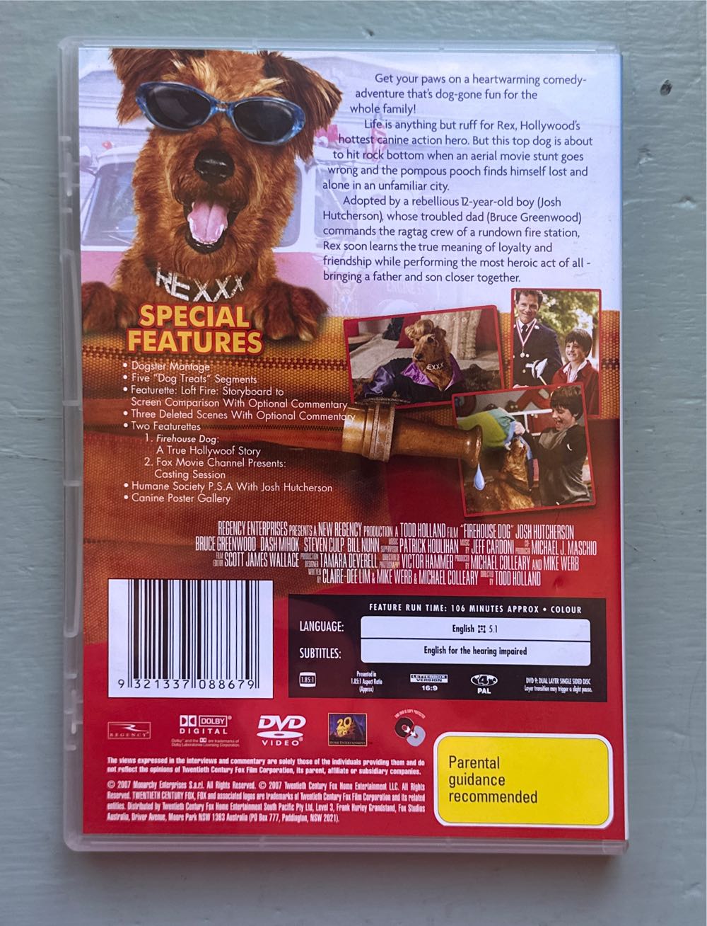 Firehouse Dog (2007) DVD DVD movie collectible [Barcode 9321337088679] - Main Image 2
