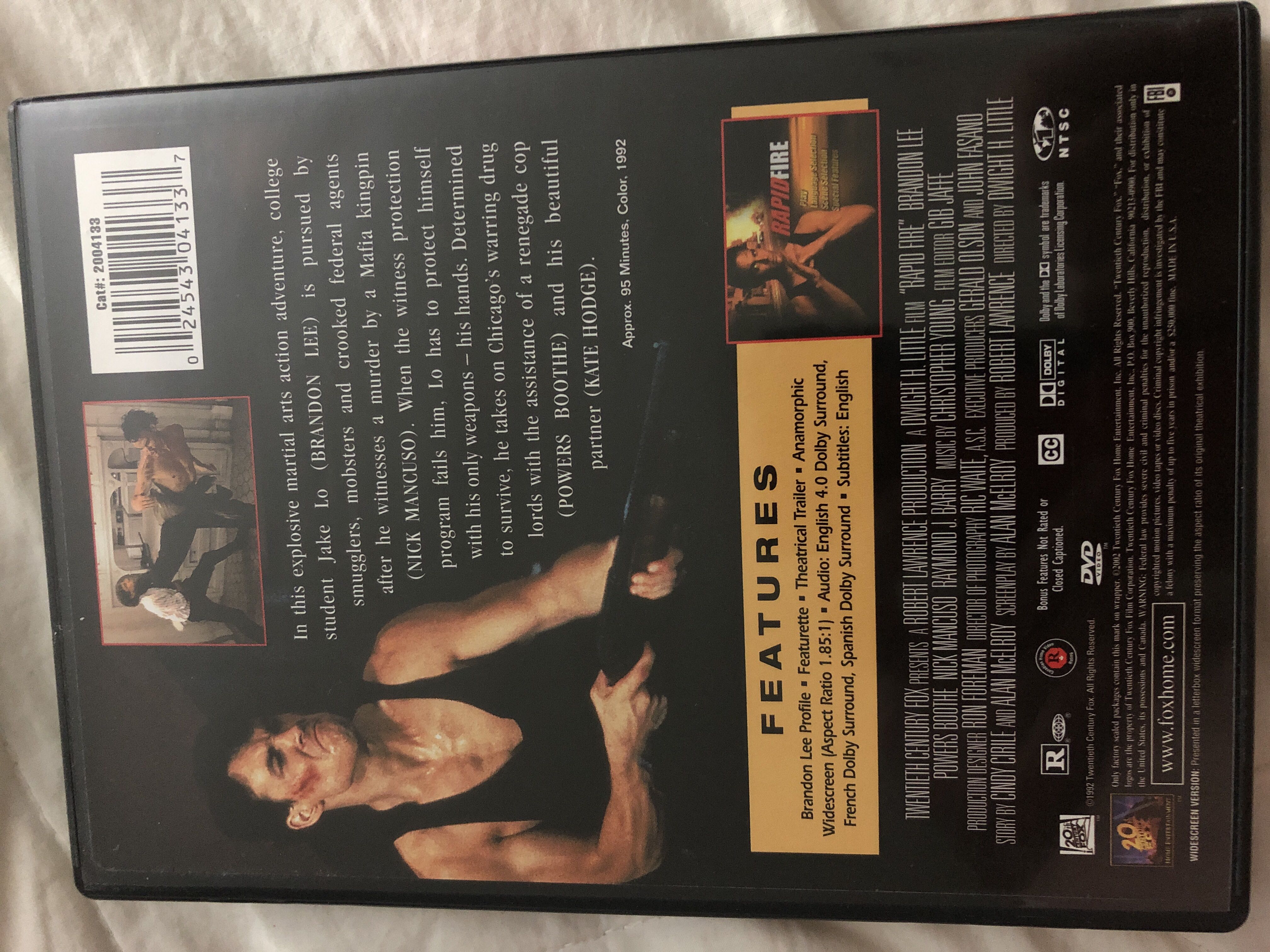 Rapid Fire DVD movie collectible [Barcode 024543041337] - Main Image 2