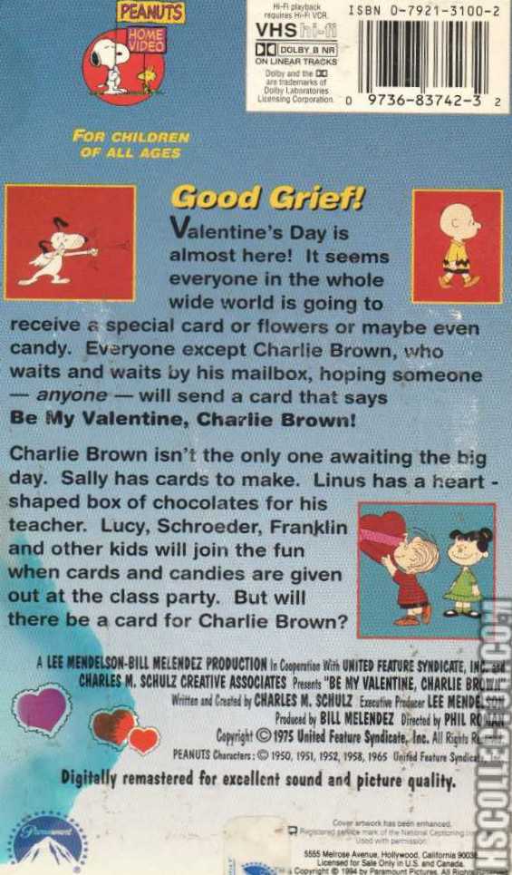 Be My Valentine, Charlie Brown DVD movie collectible [Barcode 883929065677] - Main Image 4