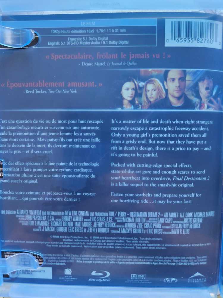 Final Destination 2 Fandango at Home movie collectible [Barcode 065935827603] - Main Image 4