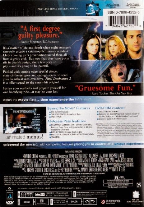 Final Destination 2 DVD movie collectible [Barcode 44422128591482] - Main Image 3