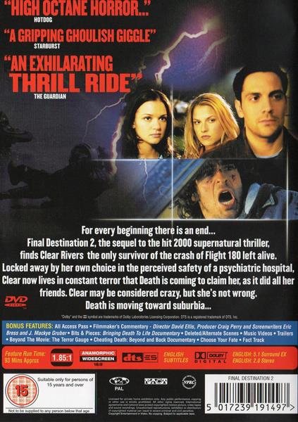 Final Destination 2 DVD movie collectible [Barcode 5017239191497] - Main Image 2