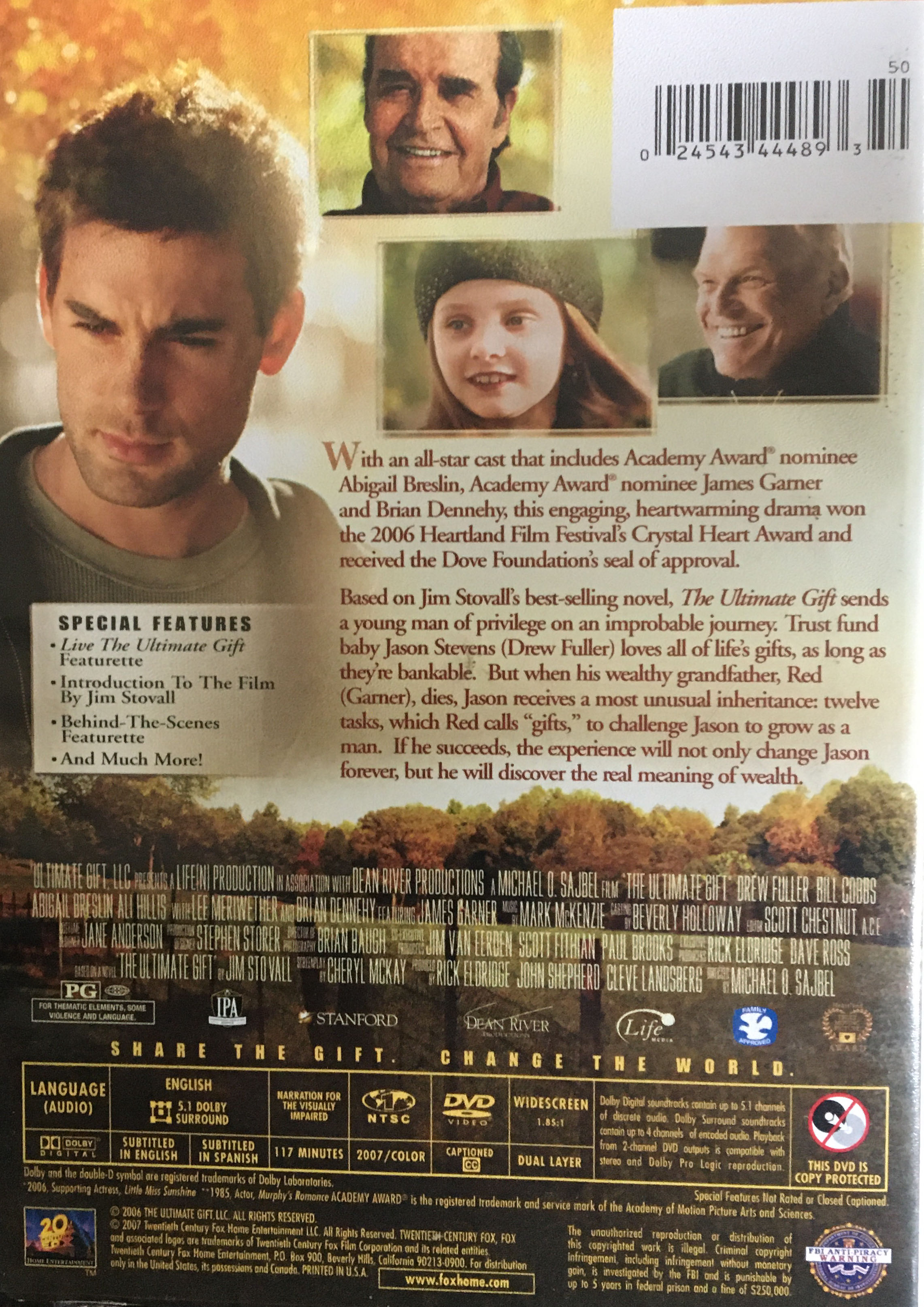 The Ultimate Gift DVD movie collectible [Barcode 024543444893] - Main Image 2