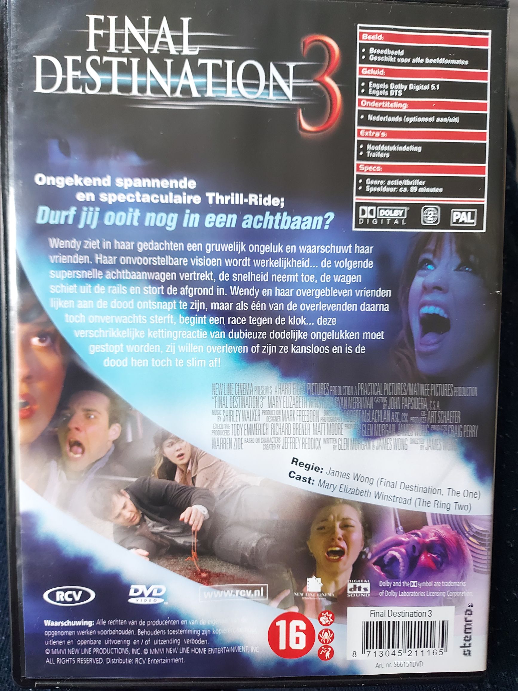 Final Destination 3 DVD movie collectible [Barcode 8713045211165] - Main Image 2