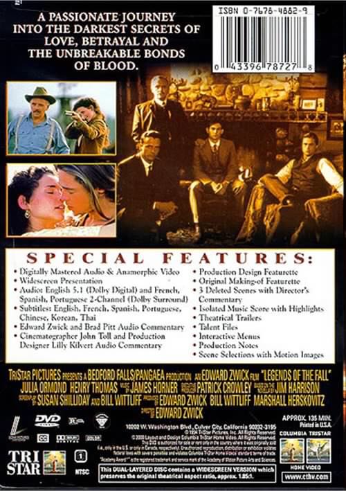 Legends of the Fall Digital Copy movie collectible [Barcode 43485673] - Main Image 2