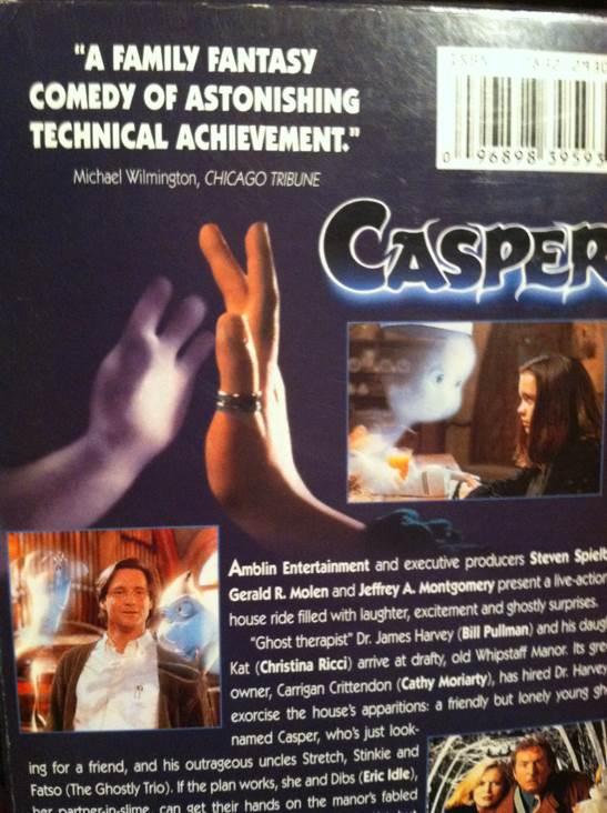Casper VHS movie collectible [Barcode 093200000123] - Main Image 2