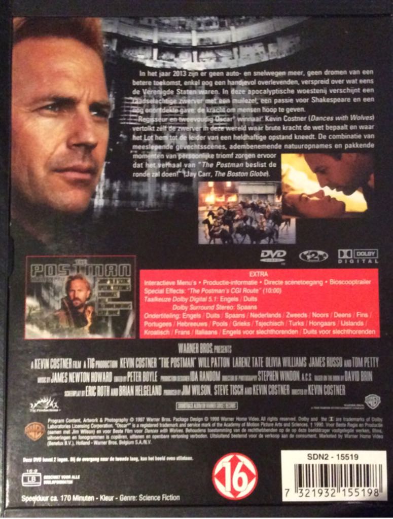 The Postman DVD movie collectible [Barcode 7321932155198] - Main Image 2