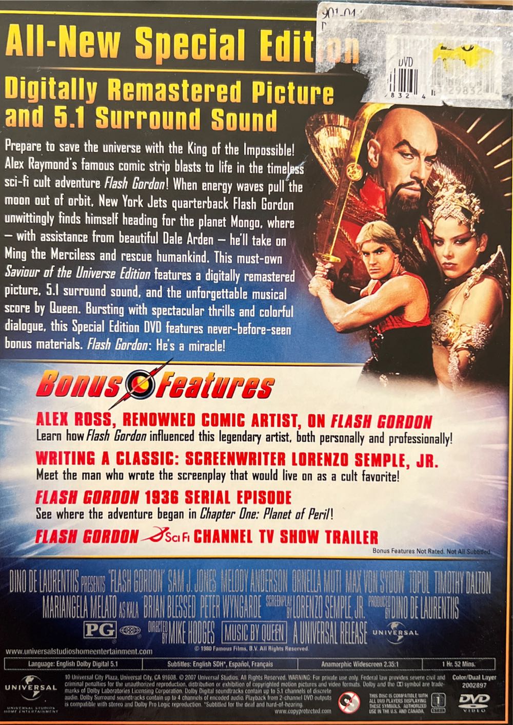 Flash Gordon HD DVR movie collectible [Barcode 02519329832] - Main Image 2