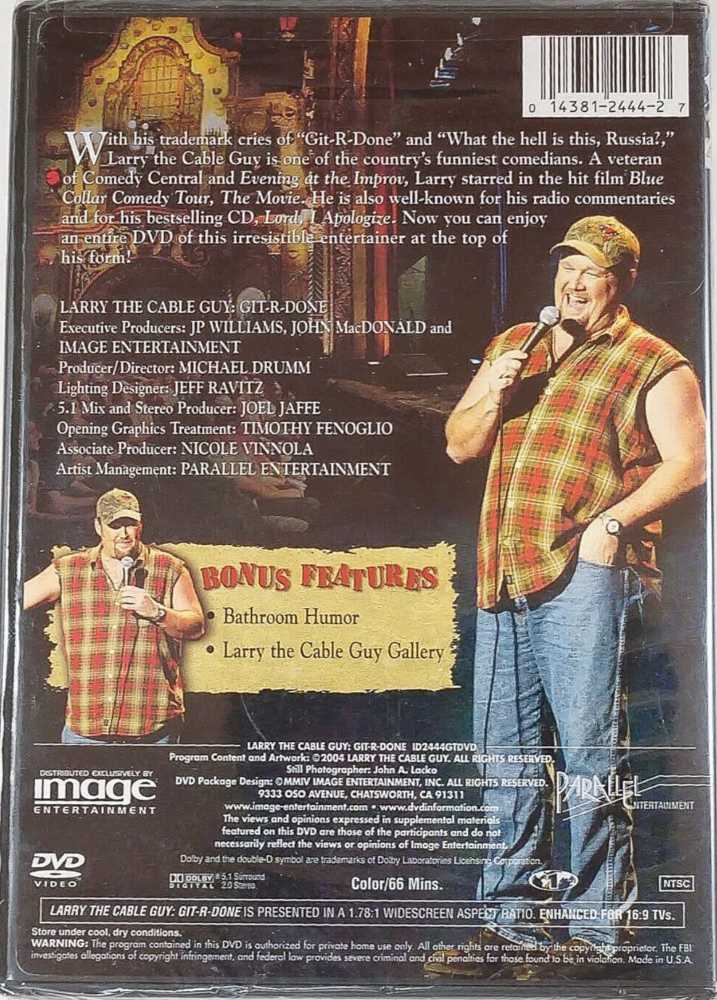 Larry the Cable Guy: Git-R-Done DVD movie collectible [Barcode 014381244427] - Main Image 3