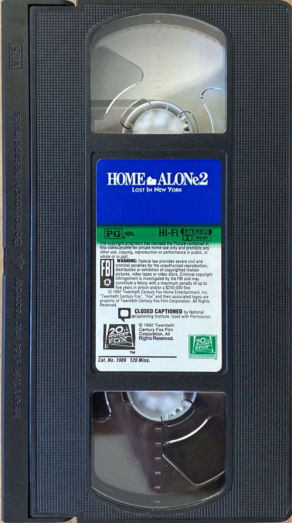 Home Alone 2: Lost in New York VHS movie collectible [Barcode 086162198939] - Main Image 3