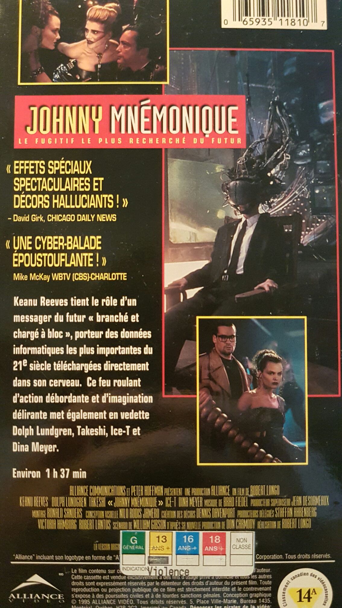 Vernetzt - Johnny Mnemonic VHS movie collectible [Barcode 065935118091] - Main Image 2