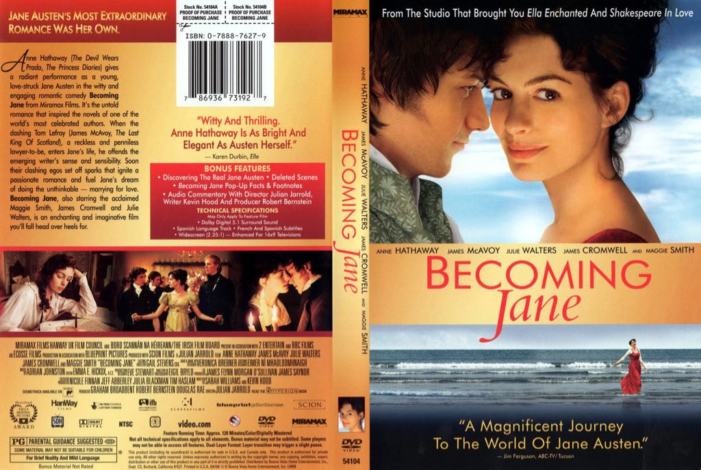 その他 Becoming Jane [DVD] Amazon.com: Becoming Jane : Anne Hathaway, James McAvoy