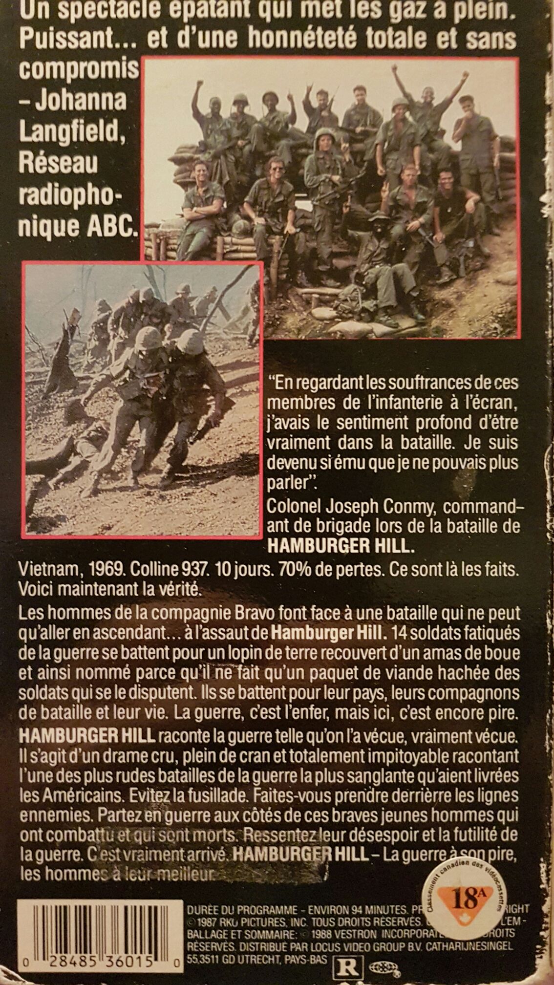 Hamburger Hill DVD movie collectible [Barcode 057373172933] - Main Image 2