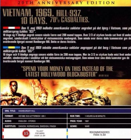 Hamburger Hill Blu-ray movie collectible [Barcode 5060052418388] - Main Image 2