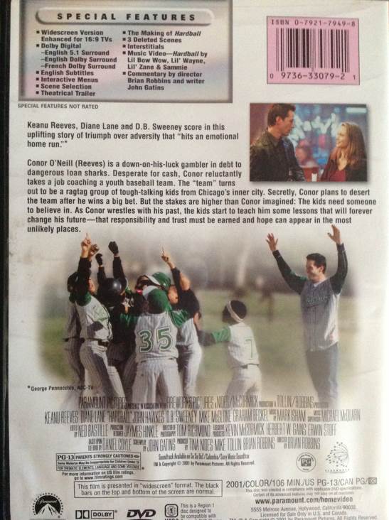 Hardball DVD movie collectible [Barcode 097363307921] - Main Image 2