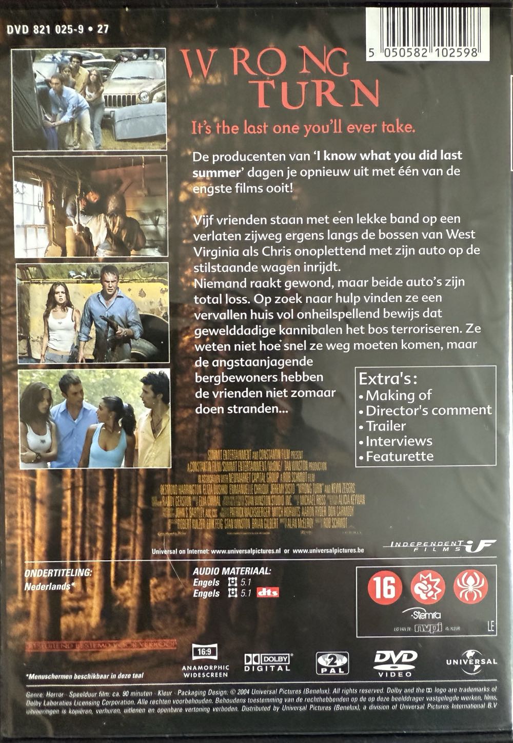 Wrong Turn DVD movie collectible [Barcode 0024543096498] - Main Image 2