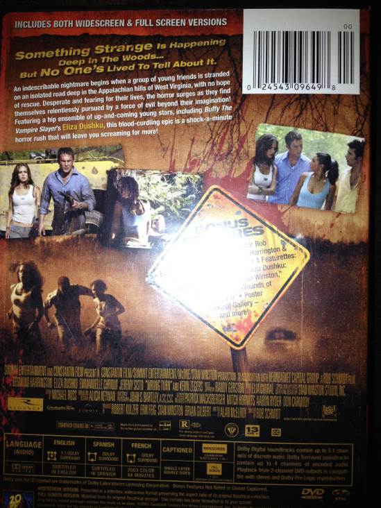 Wrong Turn Blu-ray movie collectible [Barcode 024543096498] - Main Image 2