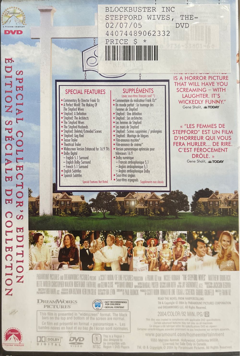 Frank Oz The Stepford Wives VHS movie collectible [Barcode 44064219062332] - Main Image 2