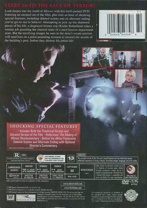 Mirrors DVD movie collectible [Barcode 024543543428] - Main Image 2