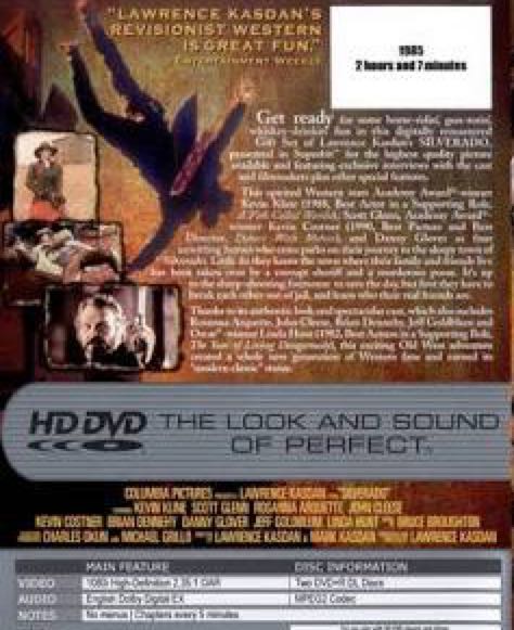 Silverado Laser Disc movie collectible [Barcode 086162532955] - Main Image 2