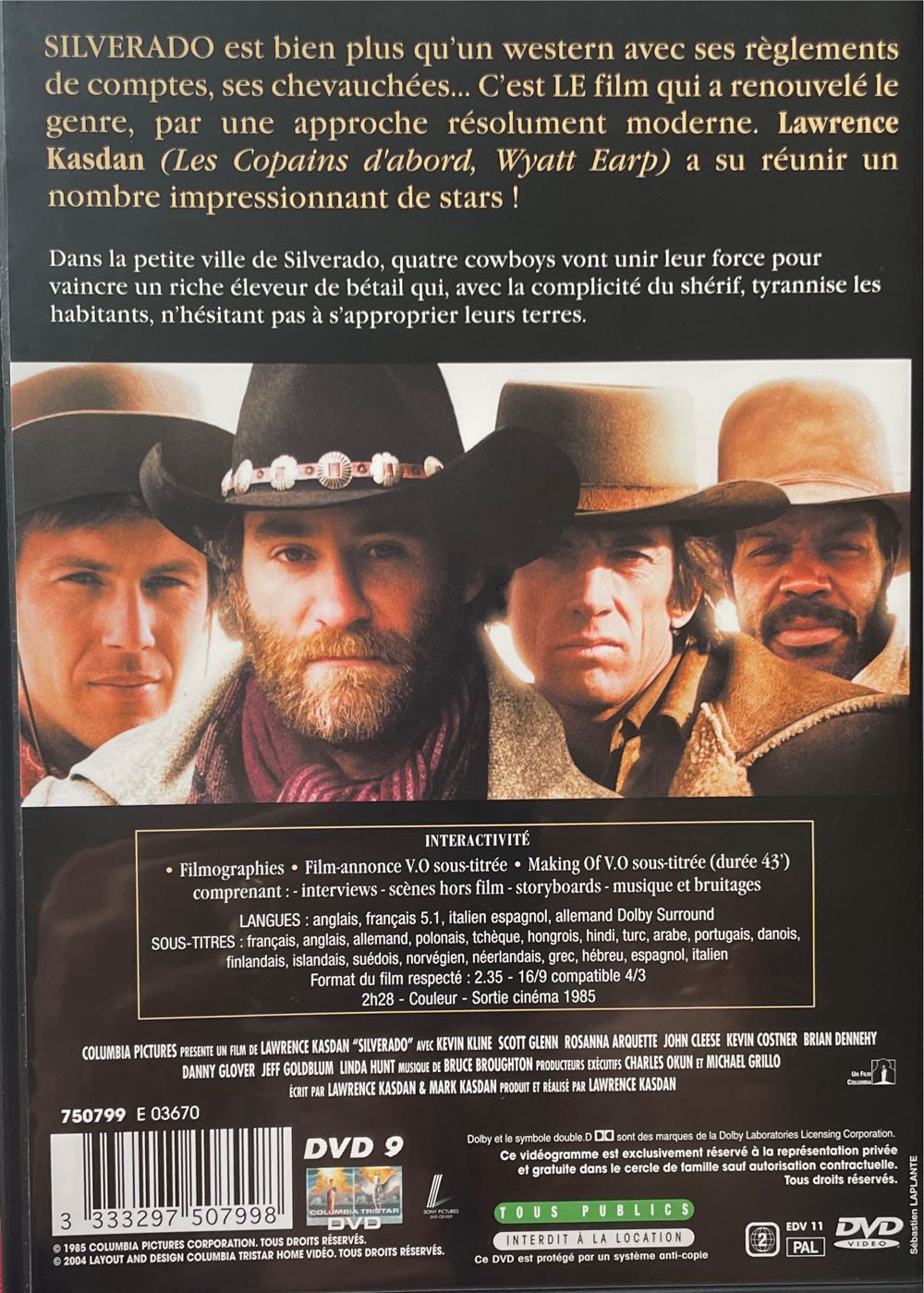 Silverado DVD movie collectible [Barcode 3333297507998] - Main Image 2