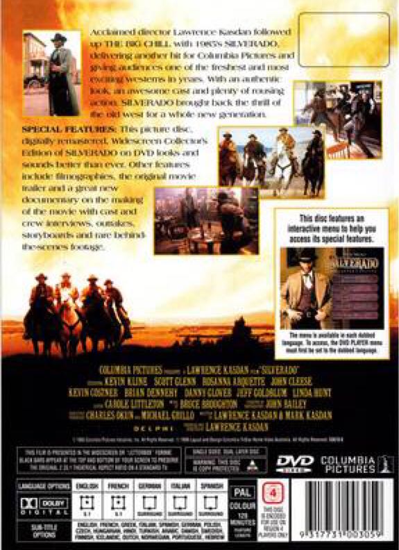 Silverado DVD movie collectible [Barcode 9317731003059] - Main Image 2