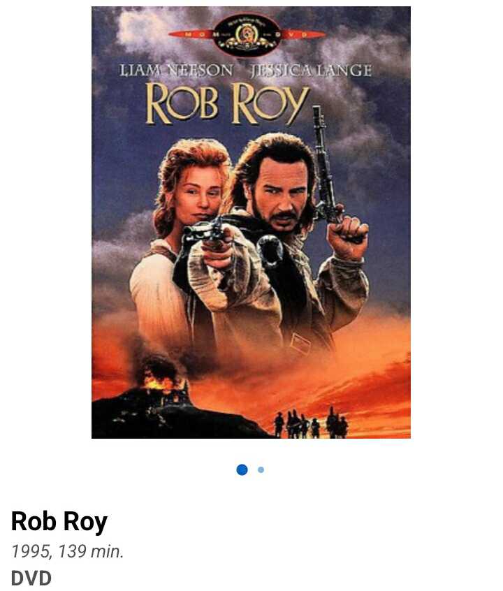 Rob Roy DVD movie collectible [Barcode 027616626097] - Main Image 3