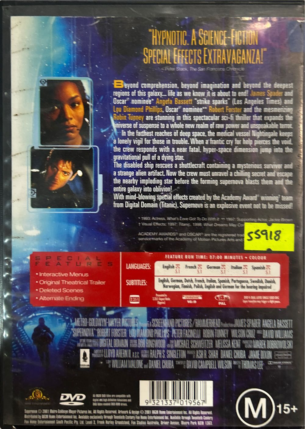 Supernova DVD movie collectible [Barcode 9321337019567] - Main Image 2