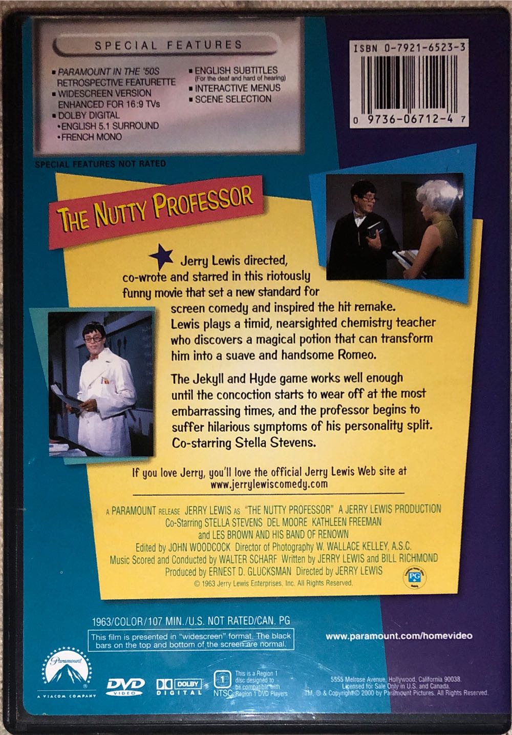 The Nutty Professor Digital Copy movie collectible [Barcode 097360671247] - Main Image 2